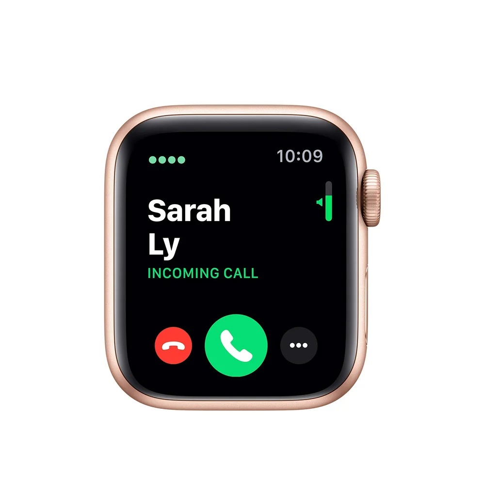 Apple Watch Series 5 (GPS + Cellular, 40MM) - Gold Aluminum Case with Pink Sport Band - Image 5