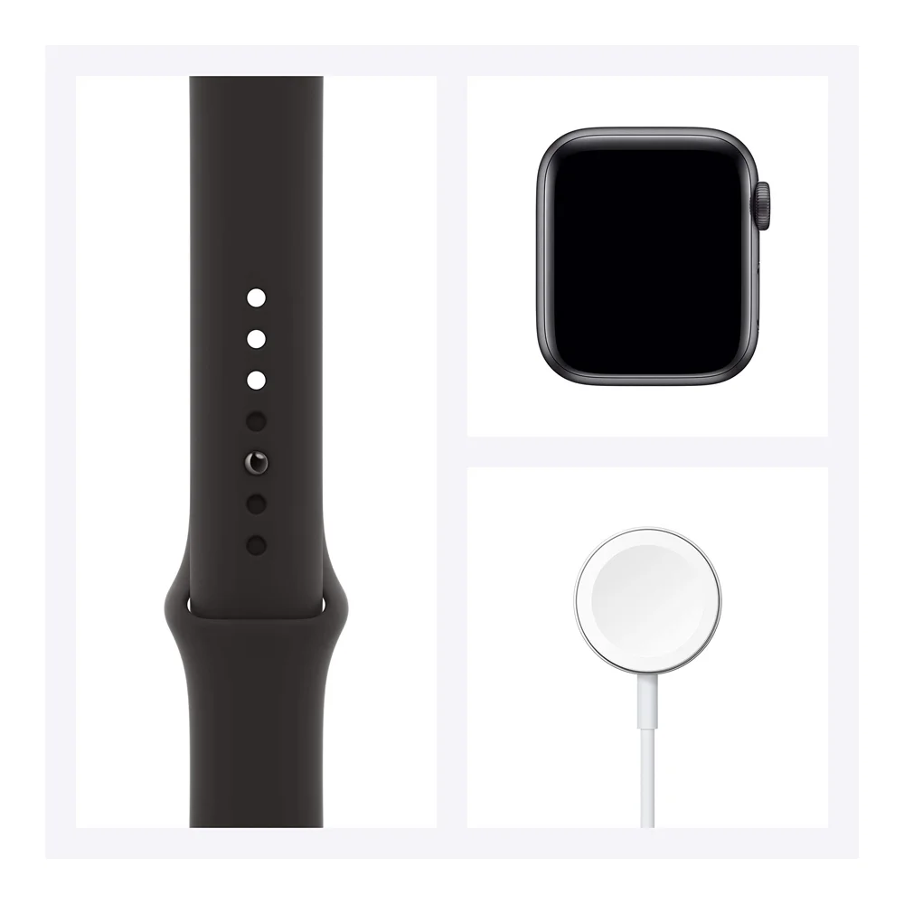 Apple Watch Series 6 (GPS + Cellular, 40mm) - Space Gray Aluminum Case with Black Sport Band - Image 4