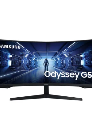 SAMSUNG 34-Inch Odyssey G5 Ultra-Wide Gaming Monitor with 1000R Curved Screen, Black
